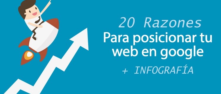 20 razones para posicionar tu web en google infografia min