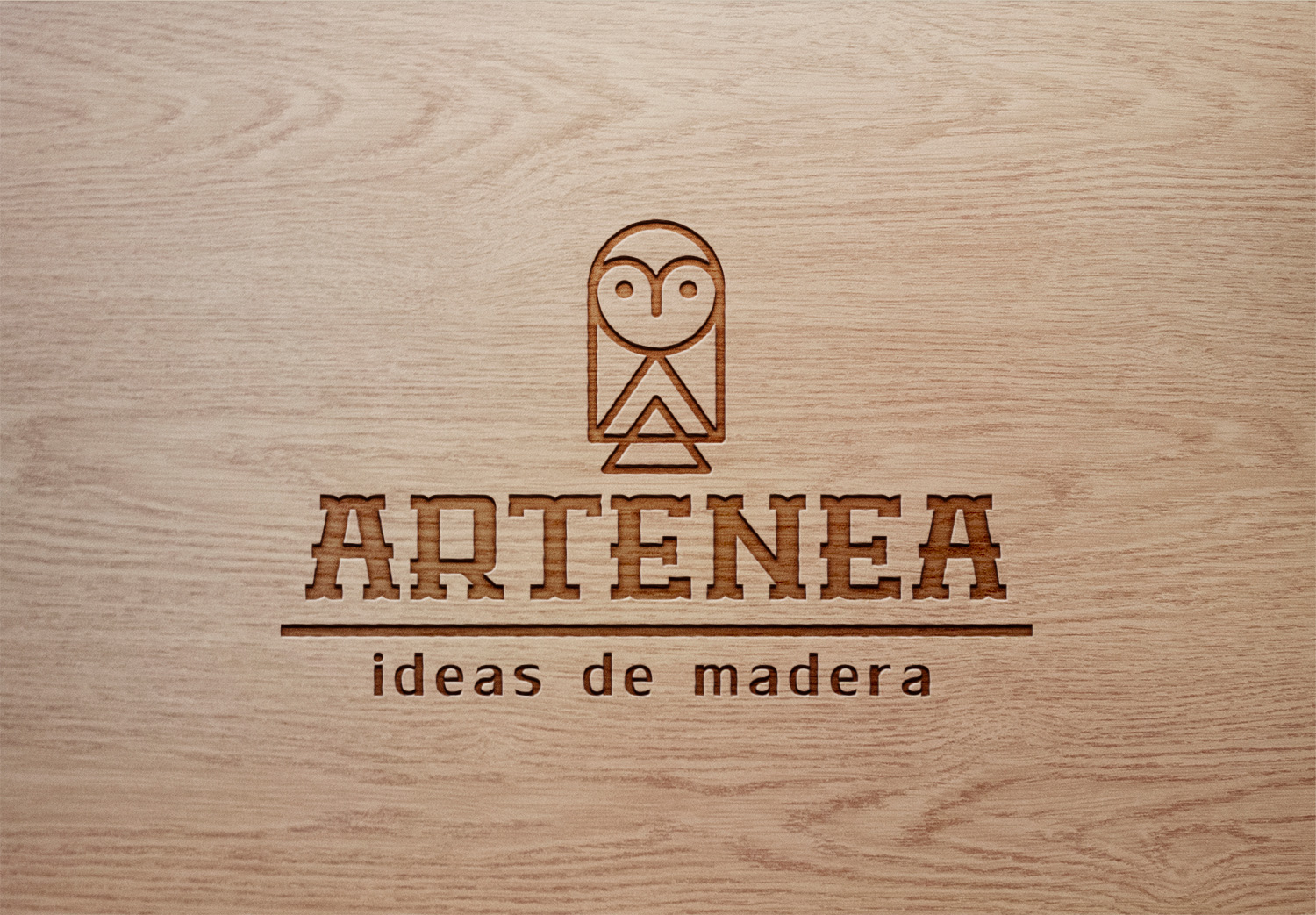 artenea logo madera